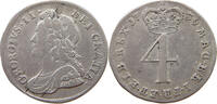 GREAT BRITAIN 4 PENCE George II. 1727-1760. MAUNDY -