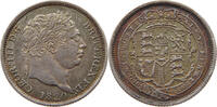 GREAT BRITAIN SHILLING GEORGE IV. (1820-1830) DOUBLE STRUCK 2 -