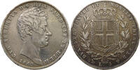 ITALY STATES SARDINIA 5 LIRE -