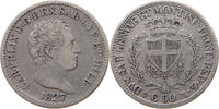 ITALY STATES SARDINIA 50 CENTESIMI Carlo Felice 1821-1831 -