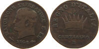 ITALY STATES NAPOLEON I. CENTESIMO Napoleon I. (1804-1814, 1815) RARE -