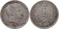 ITALY STATES NAPOLEON I. LIRA Napoleon I. (1804-1814, 1815) B/V BOLOGNA OVER VENICE RARE -