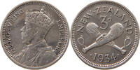 NEW ZEALAND THREEPENCE George V. (1910-1936) -