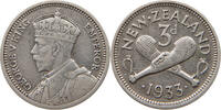 NEW ZEALAND THREEPENCE George V. (1910-1936) -
