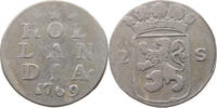 NETHERLANDS HOLLAND 2 STUIVERS 1769 S-SS 22,00 EUR  + 5,99 EUR frais d'envoi