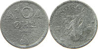 NORWAY 10 ORE 1943 HAAKON VII. 1905-1957 S 5,00 EUR  + 5,99 EUR frais d'envoi