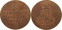 HANNOVER 2 PFENNIG GEORG IV. (1820-1830) -