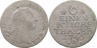 PREUSSEN 1/6 TALER Friedrich II. der Große (1740-1786) -