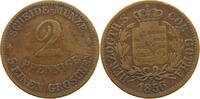 SACHSEN COBURG GOTHA 2 PFENNIG Ernst II. (1844-1893) -