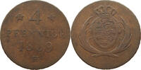 SACHSEN 4 PFENNIG 1809 Friedrich August I. der Gerechte (1806-1827) SS- 23,00 EUR  + 5,99 EUR frais d'envoi