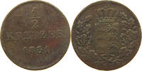 WÜRTTEMBERG 1/2 KREUZER 1851 Wilhelm I. (1816-1864) S 9,00 EUR  + 5,99 EUR frais d'envoi