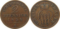 Schaumburg-Lippe 2 Pfennig Georg Wilhelm (1807 - 1860) -