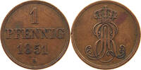 Hannover 1 Pfennig Georg V. (1851 - 1866) -