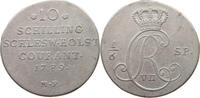 SCHLESWIG HOLSTEIN 10 SCHILLING Christian VII. 1784-1808 -