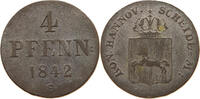 Hannover 4 Pfennig Ernst August -