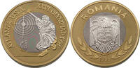 ROMANIA 100 LEI 100 LEI 1996 BRASS NICKEL 4.5 MM THICK PIEDFORT -