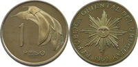 URUGUAY PESO URUGUAY 1 PESO 1969 SO PATTERN PROOF NICKEL BRAS -
