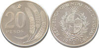 URUGUAY 20 PESOS URUGUAY 20 PESOS 1968 SILVER PATTERN ESSAI -