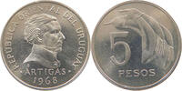 URUGUAY 5 PESOS URUGUAY 5 PESOS 1968 PATTERN SILVER -