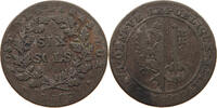 SCHWEIZ GENF GENEVE 6 SOLS 1797 S 52,00 EUR  + 5,99 EUR frais d'envoi
