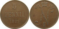 Finnland 5 pennia 1899 Nikolaus II. 1894-1917 ss 35,00 EUR  + 5,99 EUR frais d'envoi