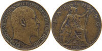 GREAT BRITAIN FARTHING 1909 Edward VII., 1901 - 1910 SS 12,00 EUR  + 5,99 EUR frais d'envoi