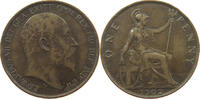 GREAT BRITAIN PENNY Edward VII., 1901 - 1910 -