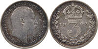 GREAT BRITAIN THREEPENCE Edward VII., 1901 - 1910 -