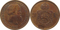 BRAZIL 20 REIS Pedro II. 1831 - 1889 -