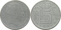 BELGIUM 5 FRANCS LEOPOLD III. (1934-1951) -