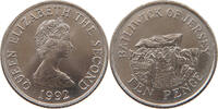 JERSEY 10 PENCE Elizabeth II. (1952-) -