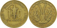 WEST AFRICAN STATES 10 FRANCS 1971 SS- 5,00 EUR  + 5,99 EUR frais d'envoi