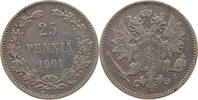 FINLAND 25 PENNIÄ Nikolaus II. 1894-1917 -