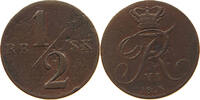 DENMARK 1/2 SKILLING 1838 Frederik VI. 1808-1839. S 18,00 EUR  + 5,99 EUR frais d'envoi