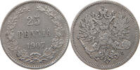 FINLAND 25 PENNIÄ Nikolaus II. (1894-1917) -