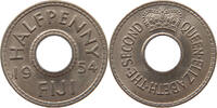 FIJI 1/2 PENNY George VI. (1936-1952) -