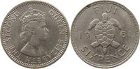 FIJI 6 PENCE Elizabeth II. (1952-2022) -