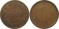 IRELAND PENNY IRELAND STEWART 1867 LISDOURT PENNY TOKEN -