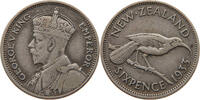 NEW ZEALAND 6 PENCE George V. (1910-1936) -