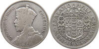 NEW ZEALAND 1/2 CROWN HALFCROWN George V. (1910-1936) -