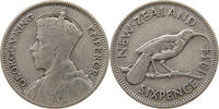 NEW ZEALAND 6 PENCE George V. (1910-1936) -