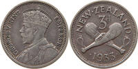 NEW ZEALAND 3 PENCE George V. (1910-1936) -