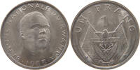 RWANDA FRANC OVERSTRUCK REVERSE -