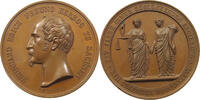 SACHSEN MEININGEN MEDAILLE Bernhard Erich Freund 1803-1866 (F. Helfricht) 25-jähriges Regierungsjubiläum -