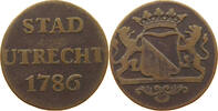 NETHERLANDS UTRECHT DUIT 1786 S 20,00 EUR  + 5,99 EUR frais d'envoi