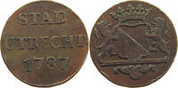 NETHERLANDS UTRECHT DUIT 1787 SS 21,00 EUR  + 5,99 EUR frais d'envoi