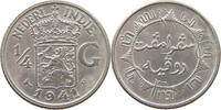 NETHERLANDS EAST INDIES 1/4 GULDEN Wilhelmina 1890-1948 -