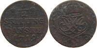 DENMARK 1/2 SKILLING Frederik IV. 1699-1730 -