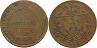 ITALY STATES SARDINIA 5 CENTESIMI Carlo Felice 1821-1831 -