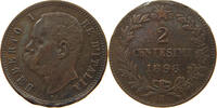ITALY 2 CENTESIMI UMBERTO I. 1878-1900 -